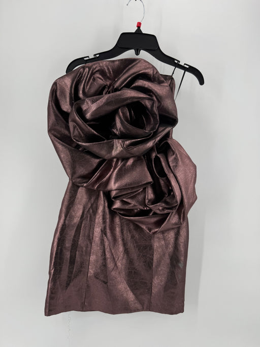 Zara Mauve Gathered Statement Dress