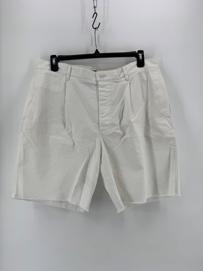 Wallace & Barnes White Cotton Shorts