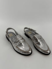 Dolce Vita Silver Slingback Loafers