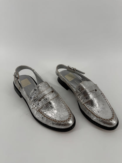 Dolce Vita Silver Slingback Loafers