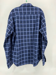 Bugatchi Uomo Blue Cotton Button Up