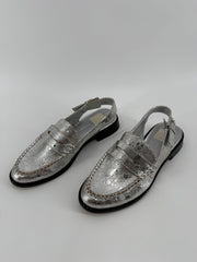 Dolce Vita Silver Slingback Loafers