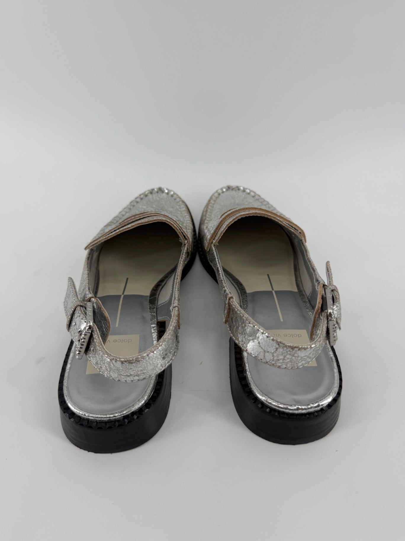 Dolce Vita Silver Slingback Loafers