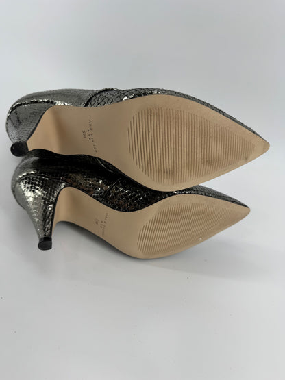 Marc Fisher LTD Gold Snakeskin Heel Boots