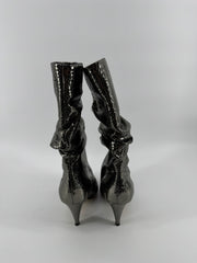 Marc Fisher LTD Gold Snakeskin Heel Boots