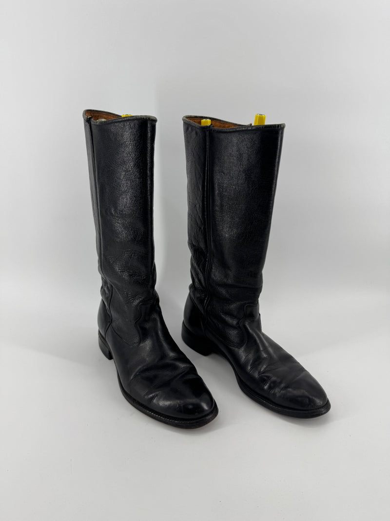 Justin Boots Black Western Boots