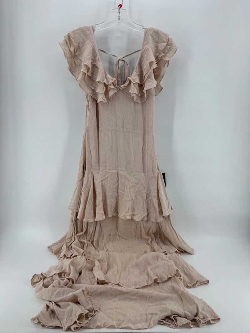 Lulus Beige Layered Dress