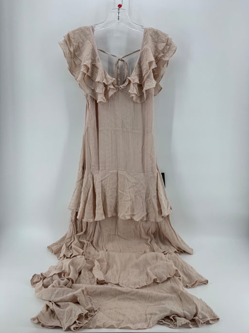 Lulus Beige Layered Dress