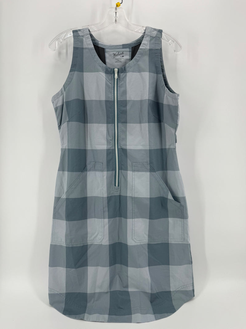 Woolrich Blue Zip Sleeveless Dress