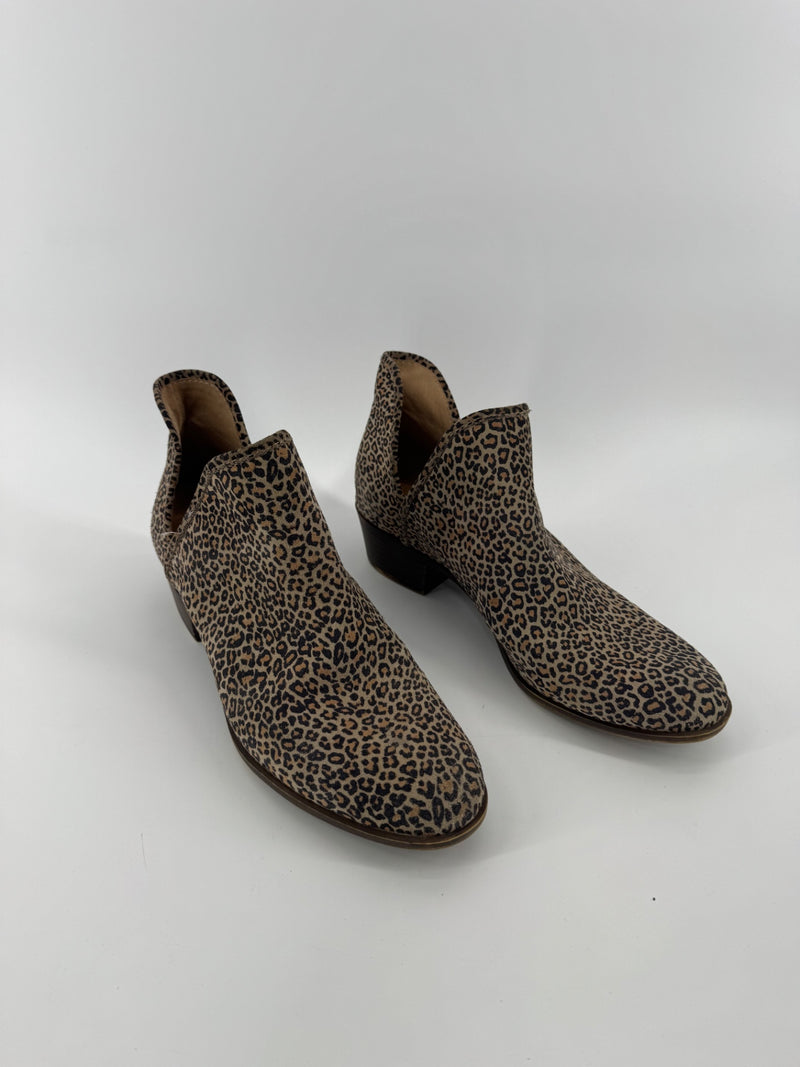 Lucky Brand Leopard Print Ankle Boots