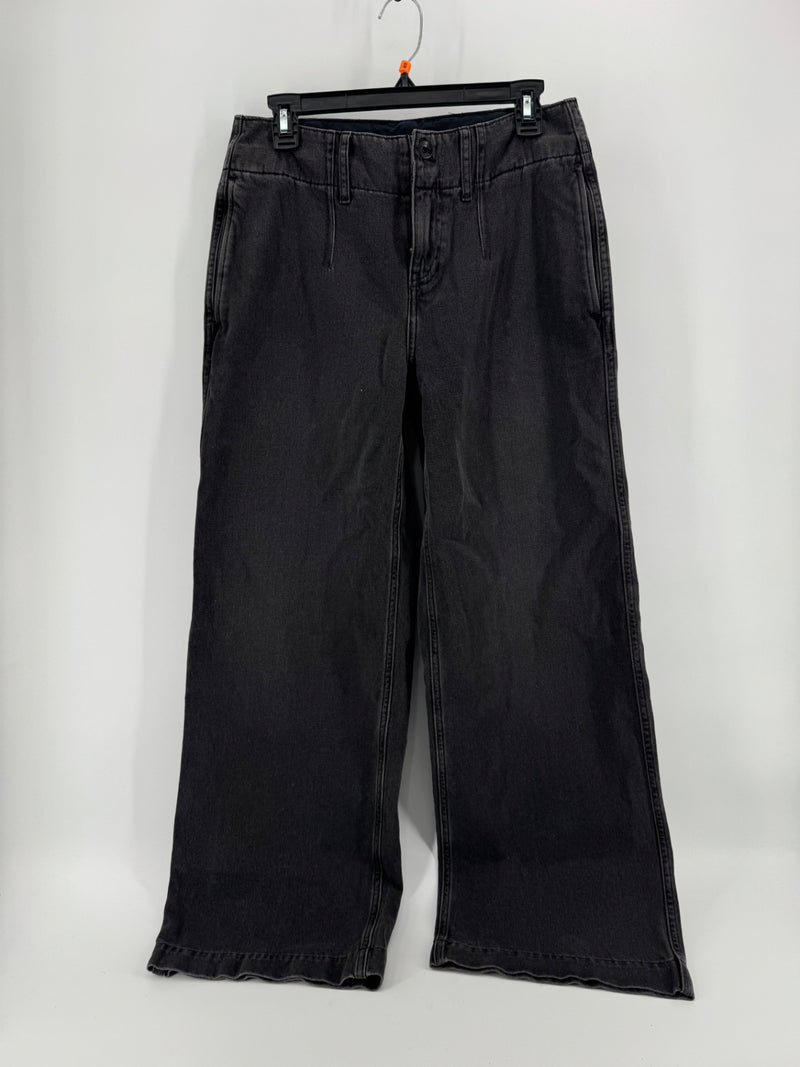 Everlane Black Denim Straight Leg Pants