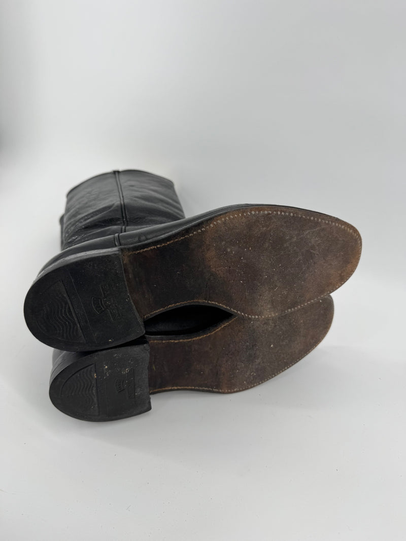 Justin Boots Black Western Boots