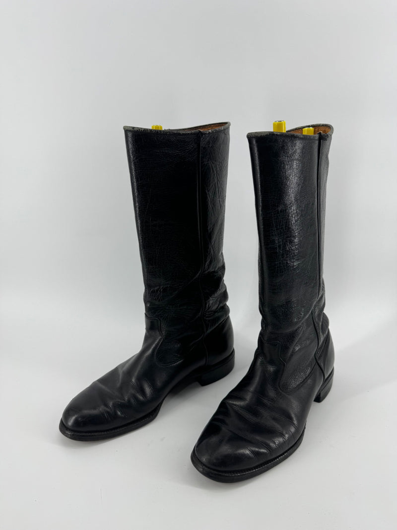 Justin Boots Black Western Boots