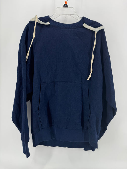 Zara Man Navy Soft Denim Sweater