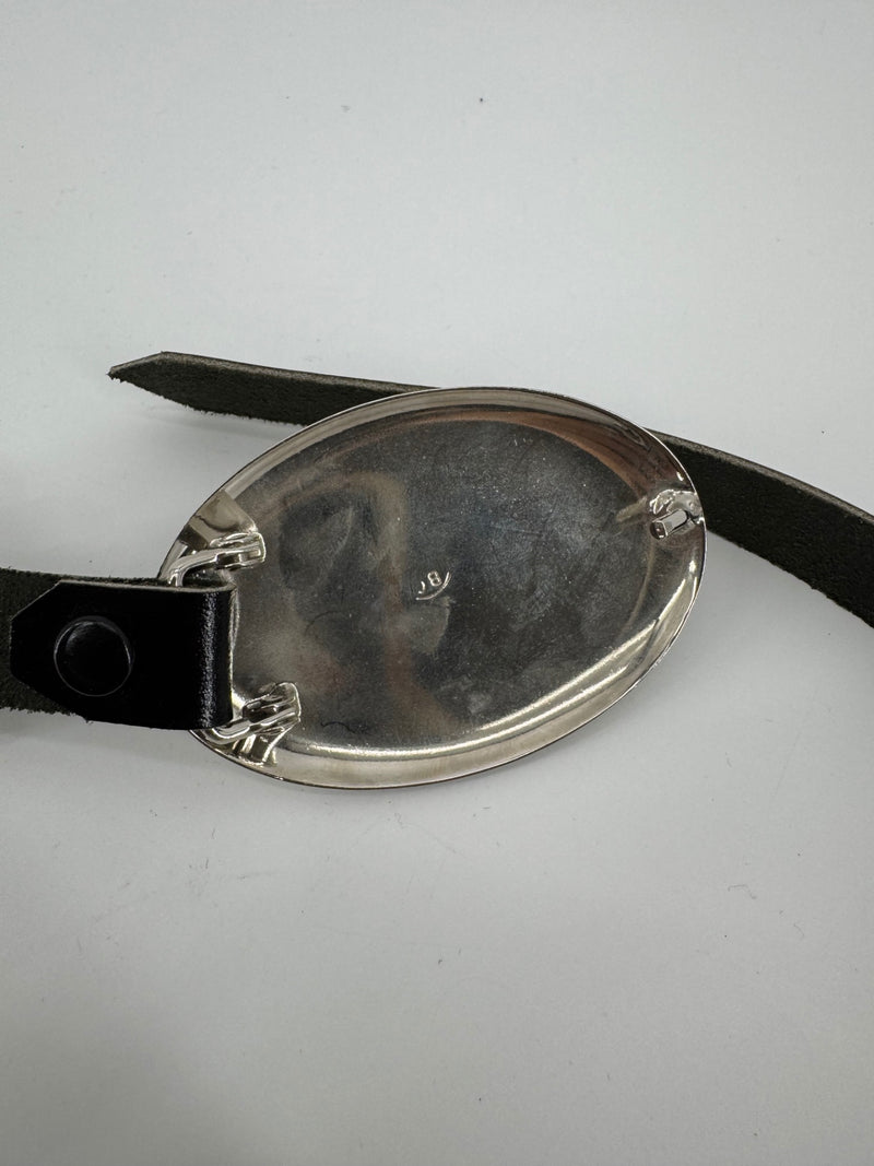 Unbranded Leather Belt w/ Turquoise Concho Accents