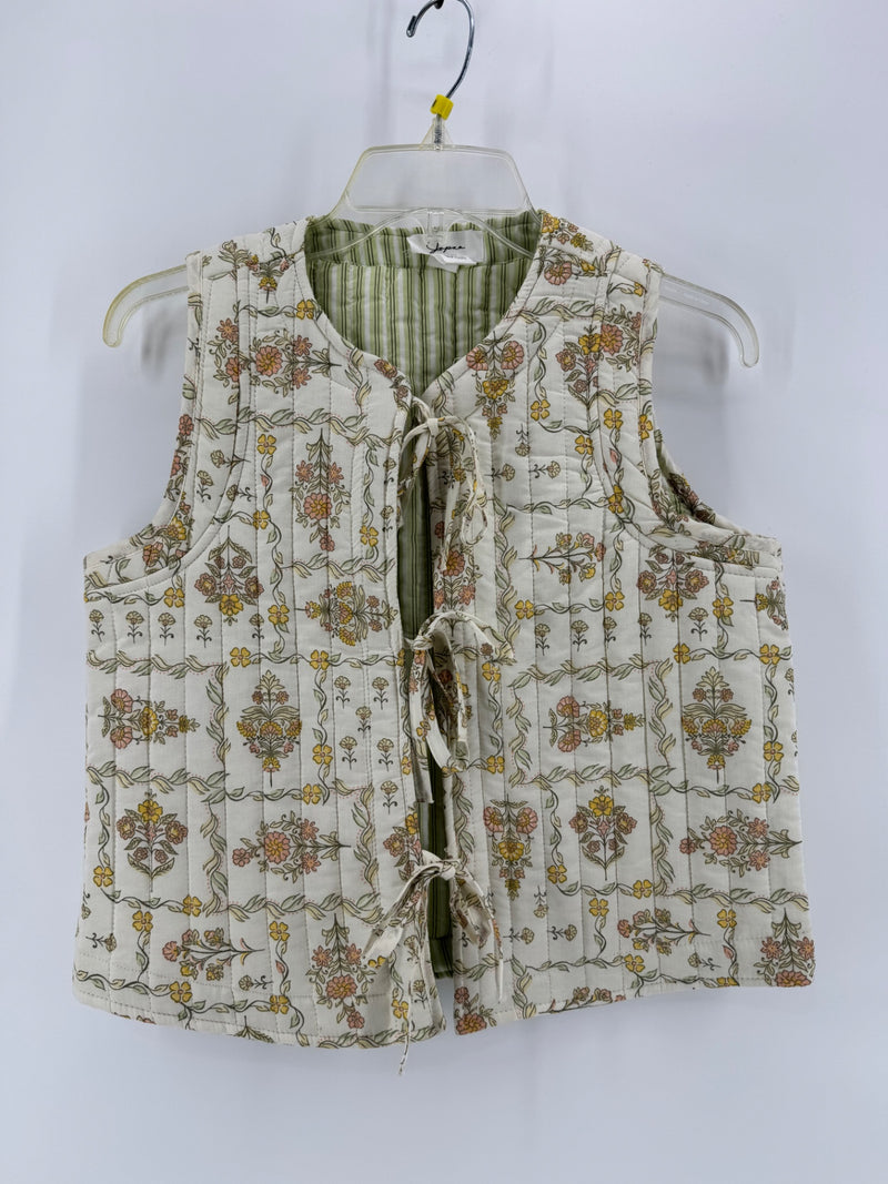 Japna Floral Front Tie Vest