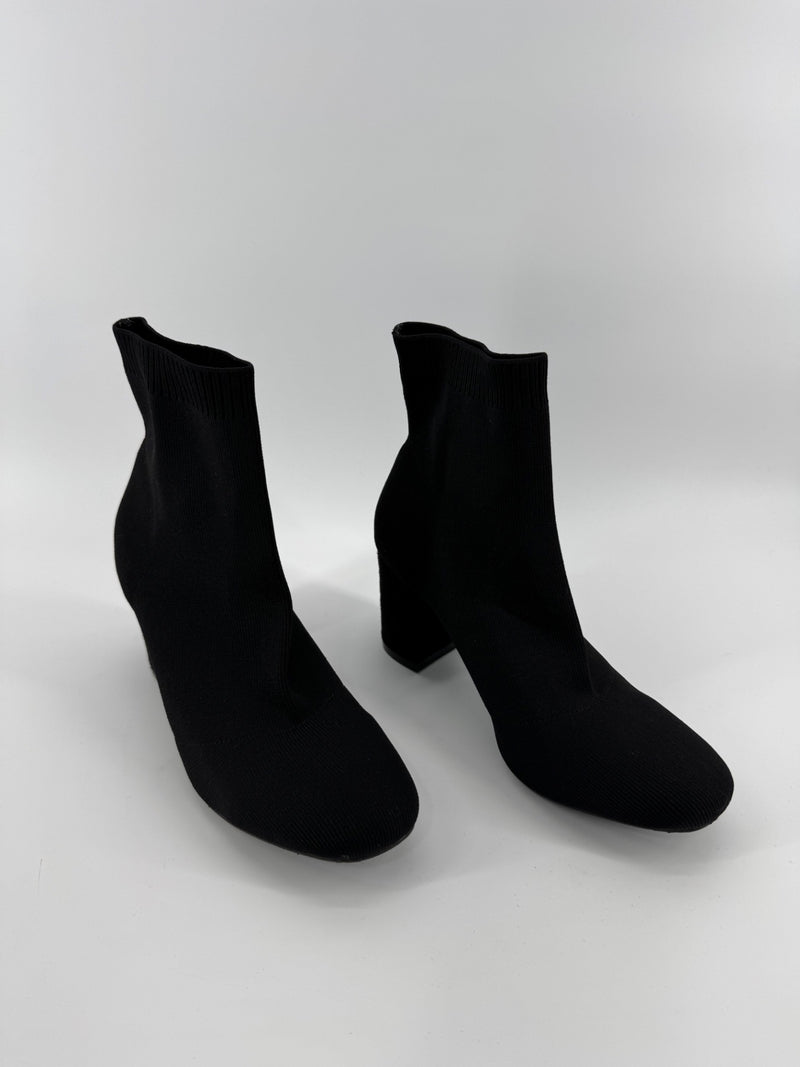 MIA Black Fabric Heels
