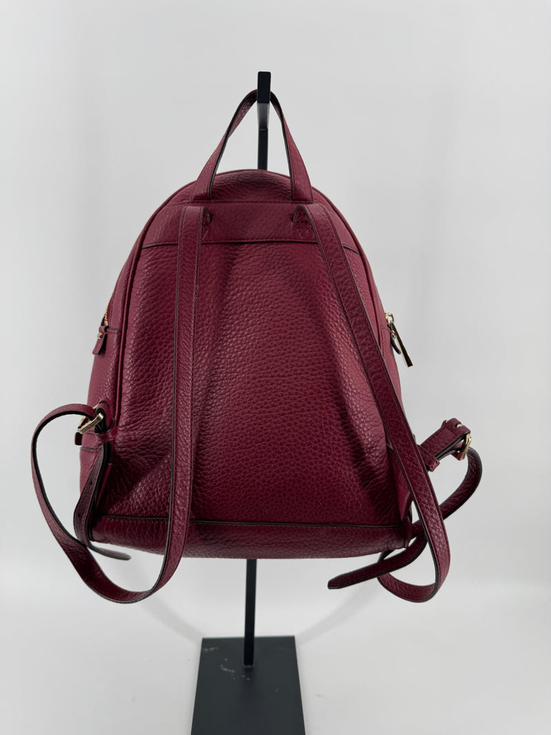 Michael Kors Burgundy Backpack