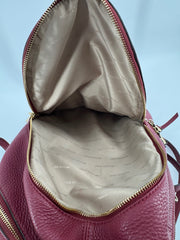 Michael Kors Burgundy Backpack