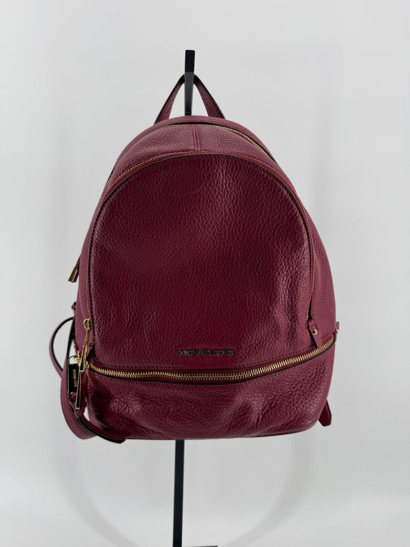 Michael Kors Burgundy Backpack