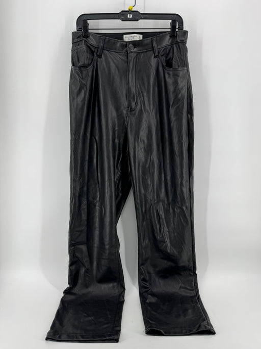 Abercrombie & Fitch Black Leather Pants