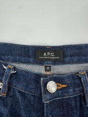 A.P.C. Cotton Dark Wash Jeans Petite Size 31