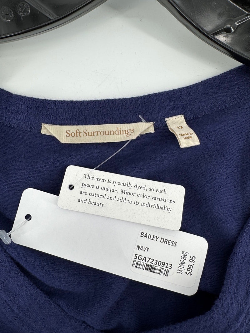 Soft Surroundings Navy Bailey Dress