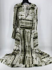 Soft Surroundings Green Tye Dye Dress