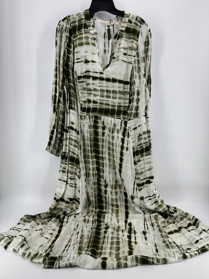 Soft Surroundings Green Tye Dye Dress