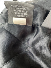 Croft & Barrow Black Leather Jacket Tall