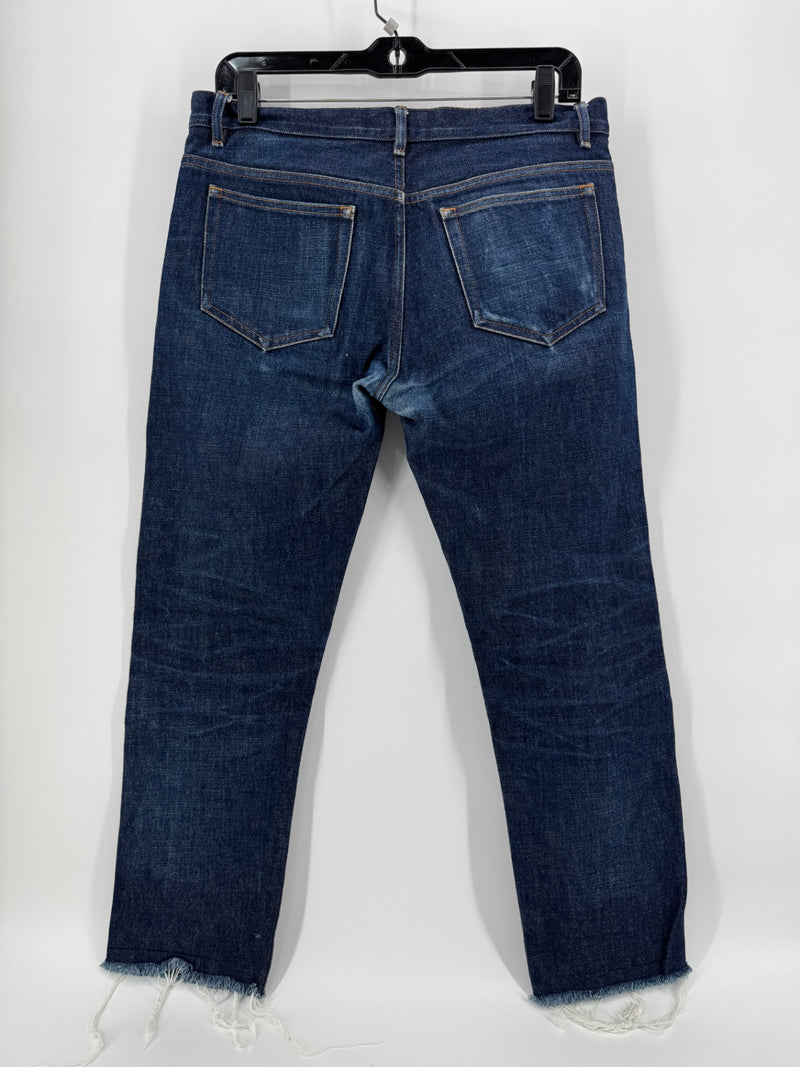 A.P.C. Cotton Dark Wash Jeans Petite Size 31