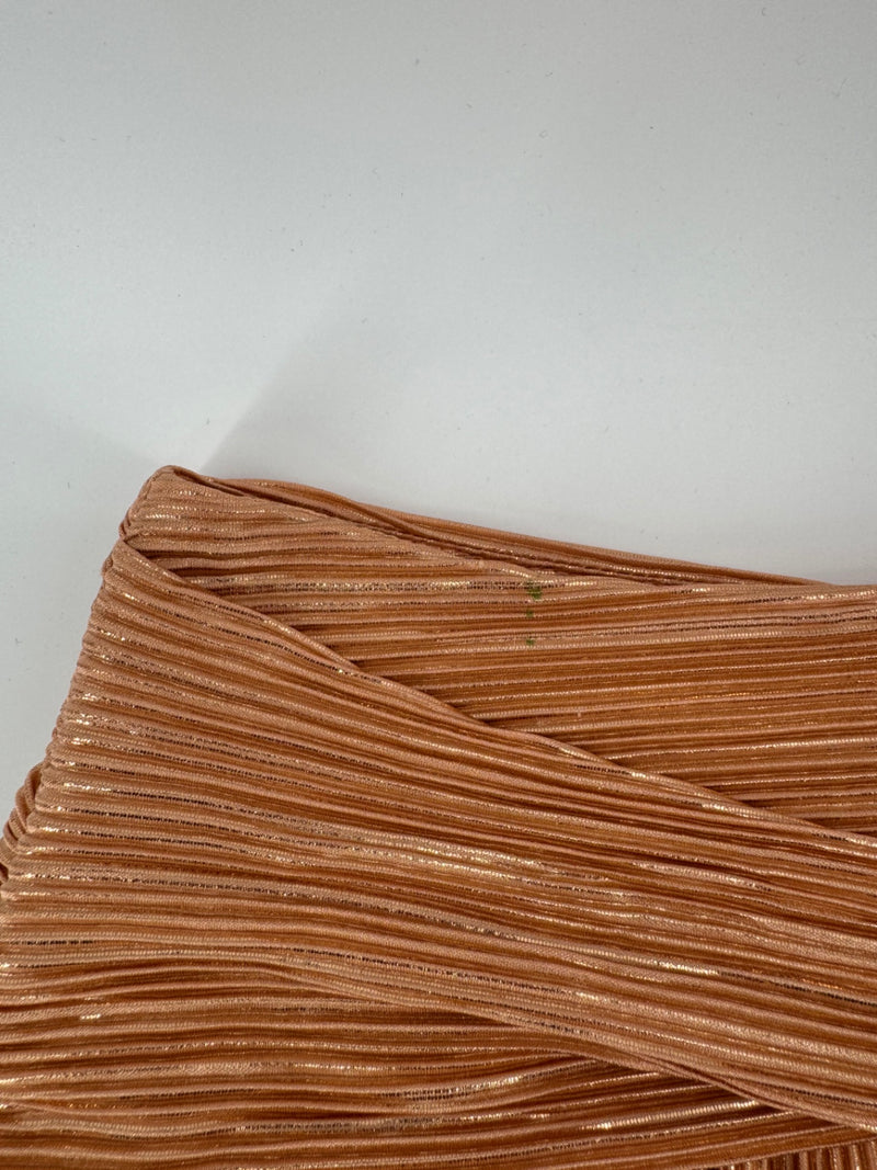 Sabina Musayev Copper Pleated Skirt Size Small