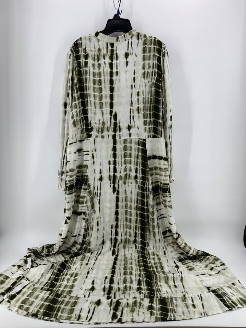 Soft Surroundings Green Tye Dye Dress