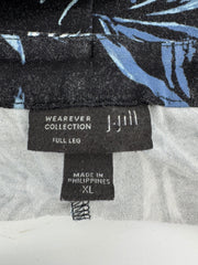 J.Jill Black/Blue Leaf Pants Size XL