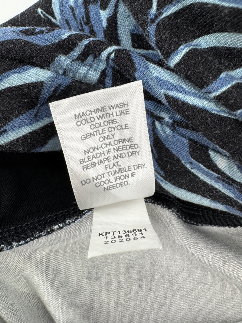J.Jill Black/Blue Leaf Pants Size XL