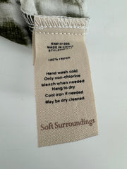 Soft Surroundings Green Tye Dye Dress