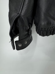 Croft & Barrow Black Leather Jacket Tall