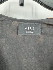 VICI Black/Brown Florak Dress