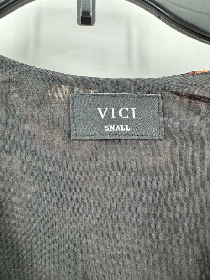 VICI Black/Brown Florak Dress