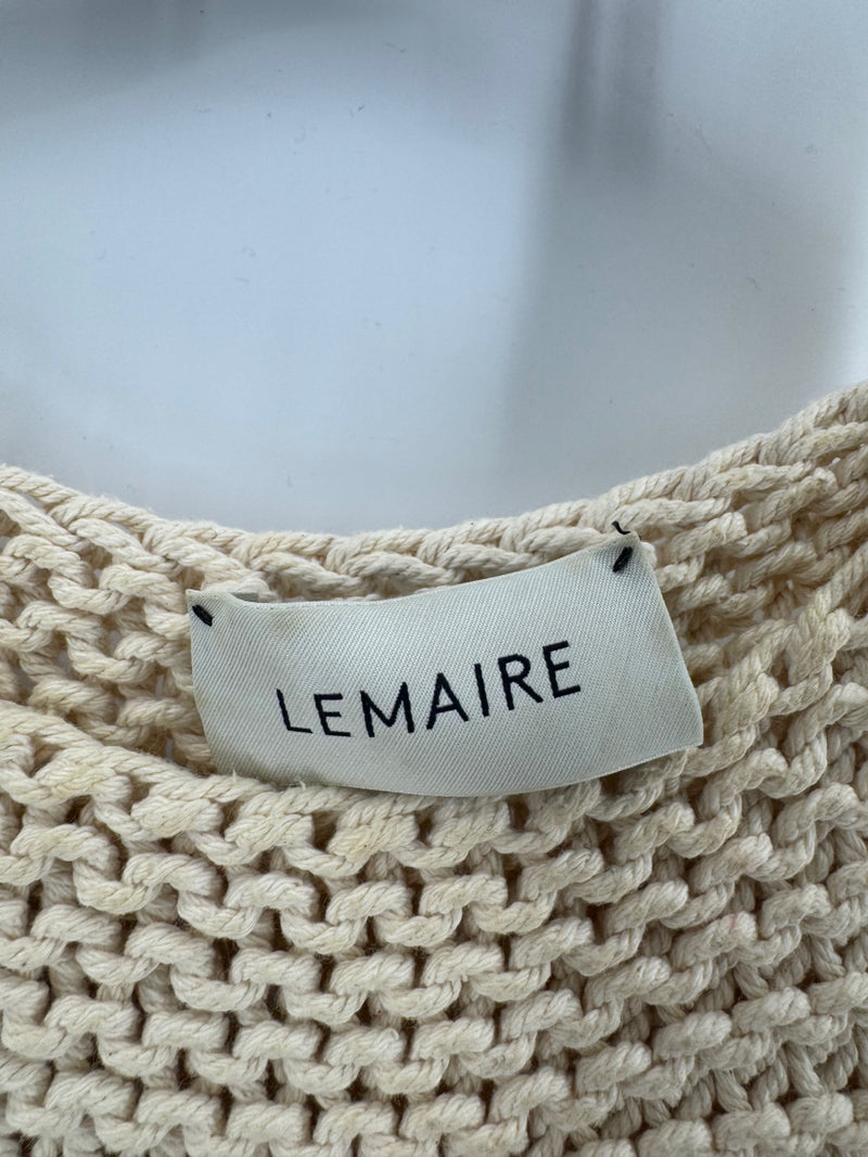 Lemaire Cream Knitted Crop Tank