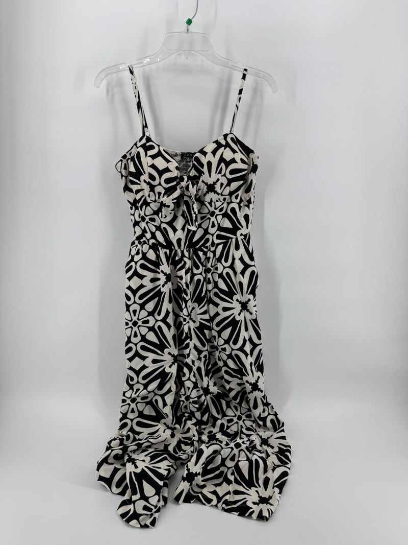 As U Wish Black/White Jumpsuit