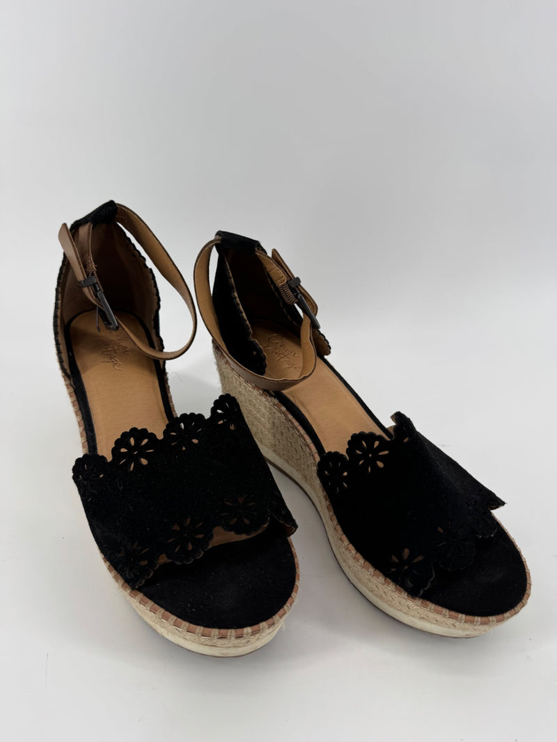 Crown Vintage Black Twine Wedges