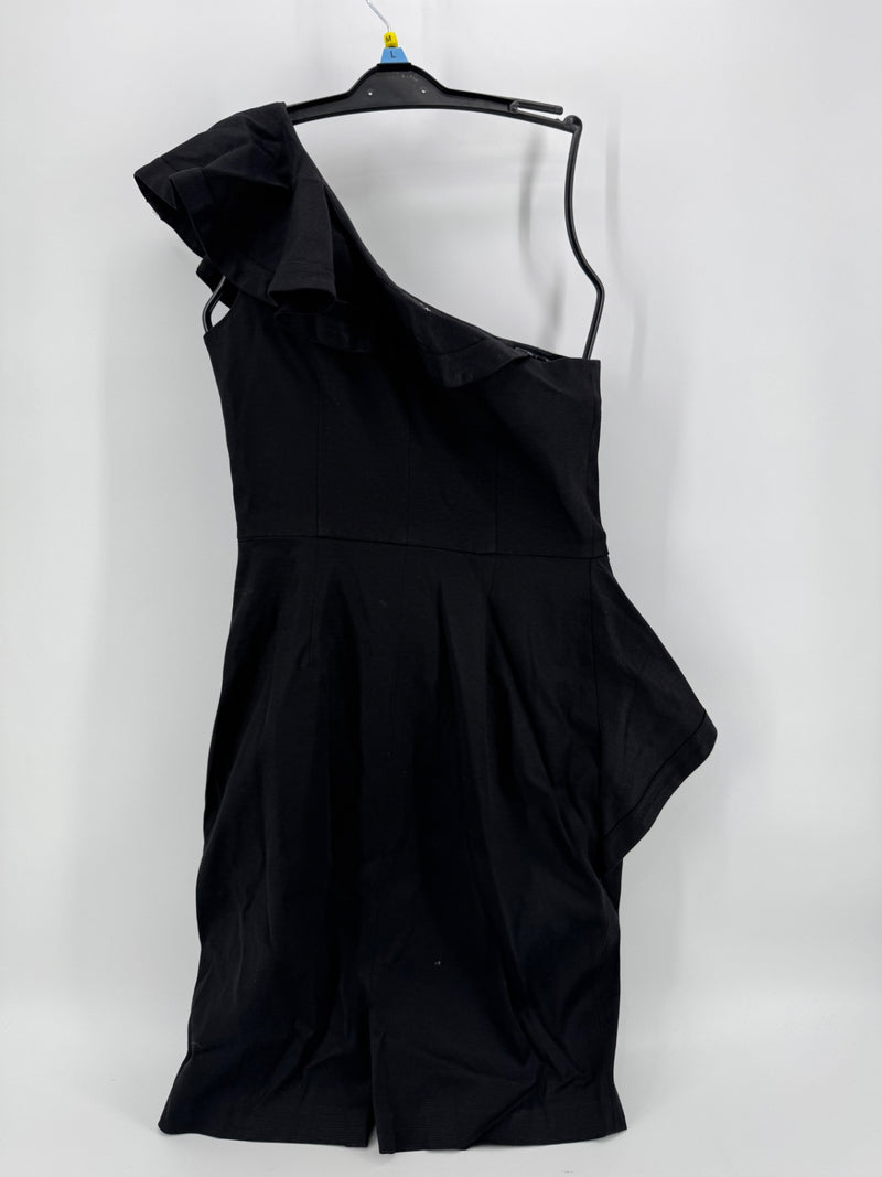 Maggy London Black One Shoulder Dress