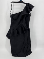 Maggy London Black One Shoulder Dress