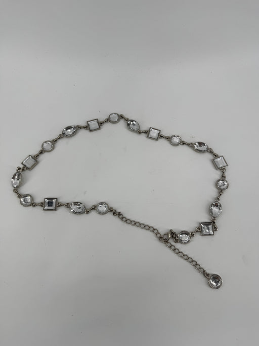 Unbranded White Stone Silver Belt