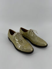 Marc Jacobs Gold Glitter Clinton Oxfords