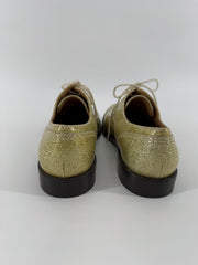 Marc Jacobs Gold Glitter Clinton Oxfords