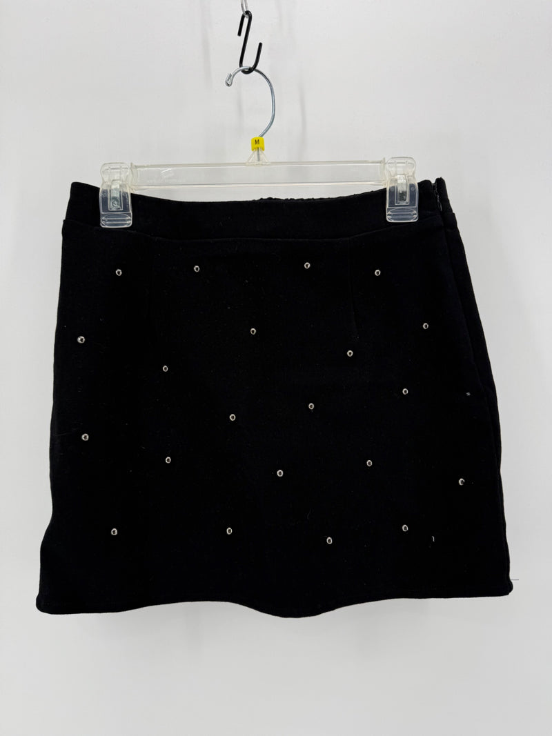 Ella Blue Black Rhinestone Skirt