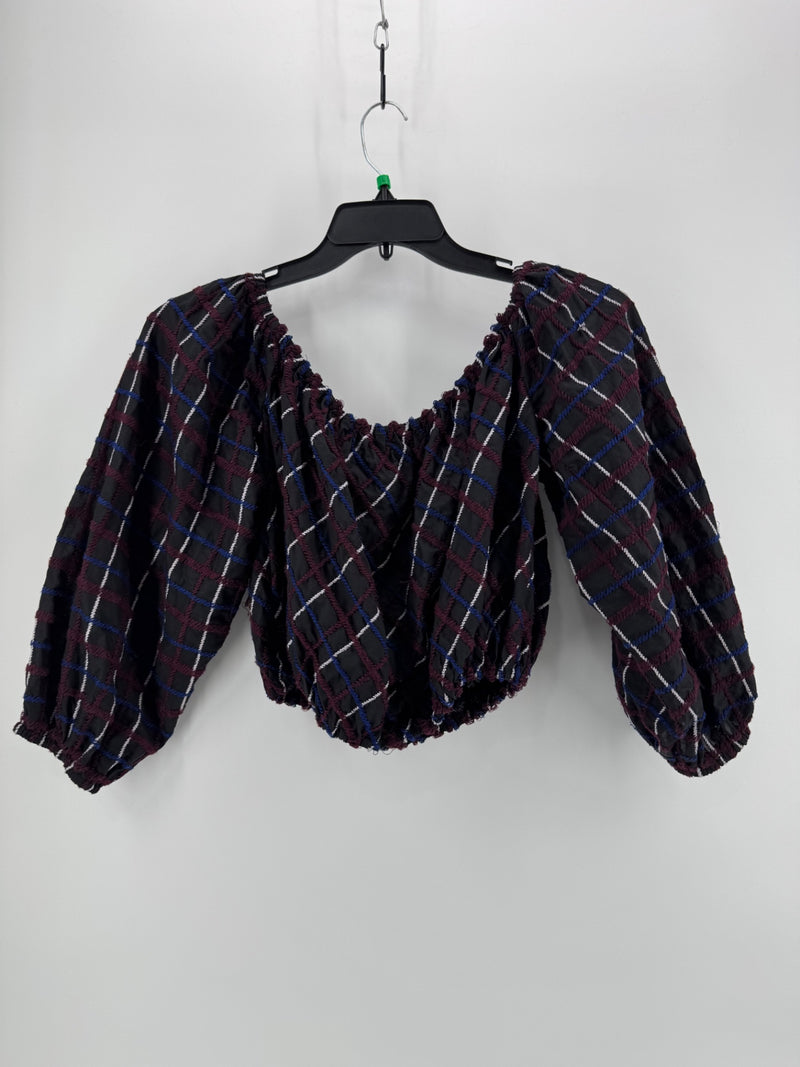 Merlette Black Crop Blouse