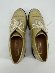 Marc Jacobs Gold Glitter Clinton Oxfords